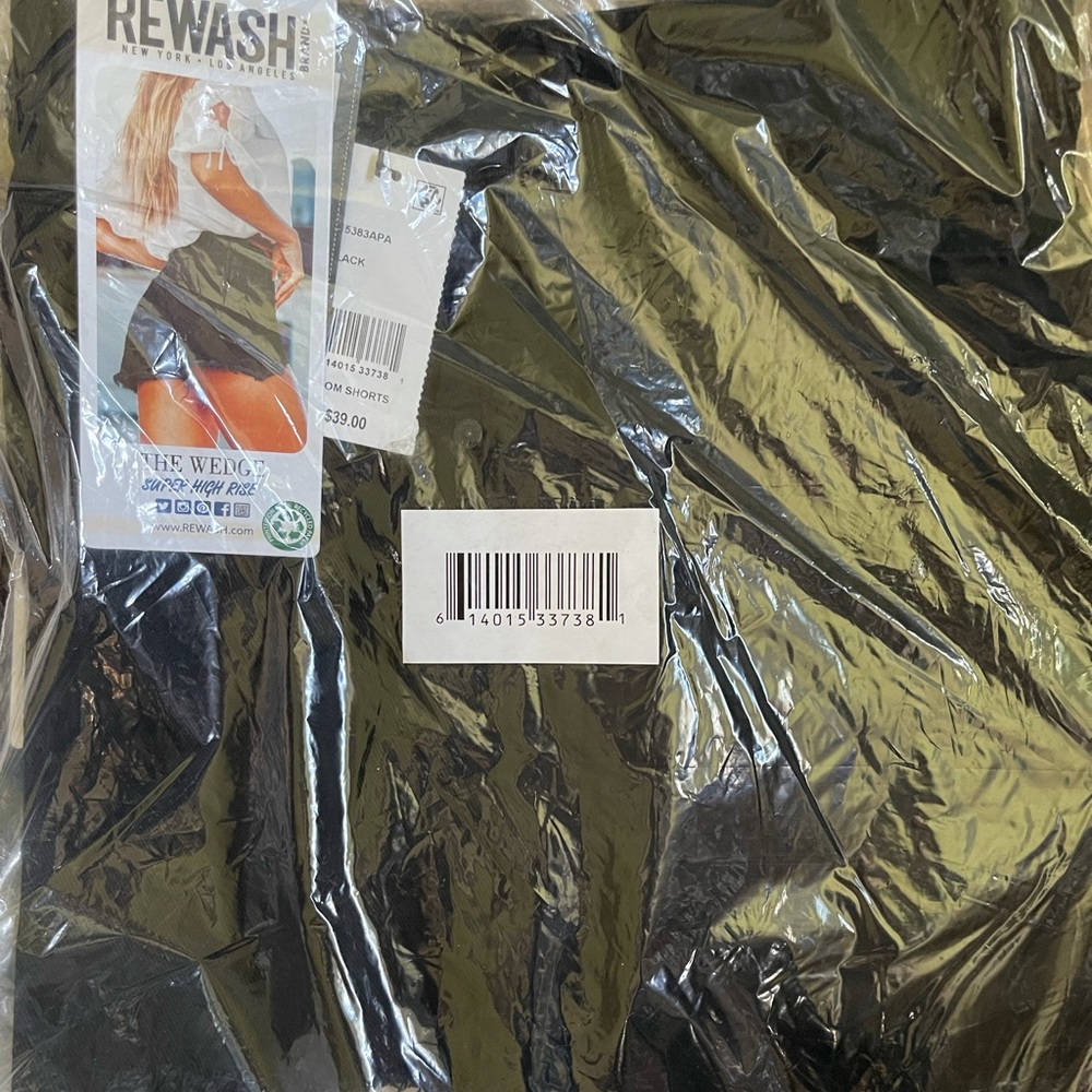 Rewash black shorts size 11 NWT